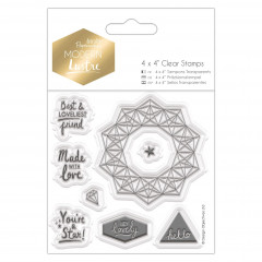Clear Stamps - Modern Lustre - Sentiments